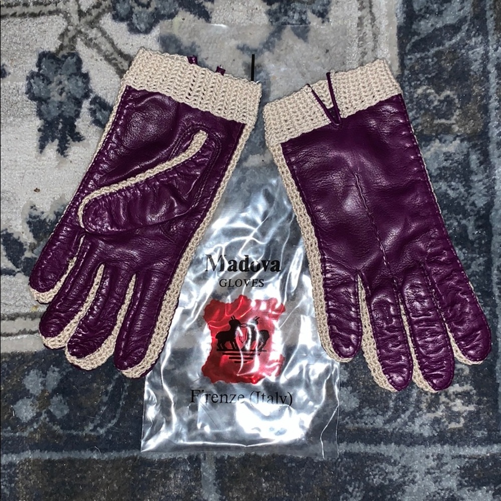 Vintage Madova Italian leather gloves